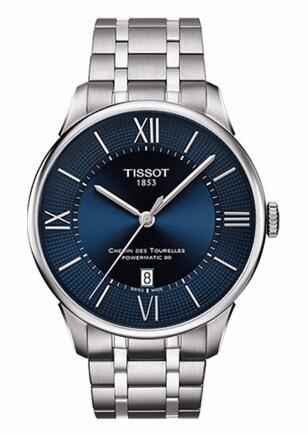 For this exquisite fake Tissot watch , that adopted the 42mm stainless steel case matching the special dark blue dial, completely showing the elegance of Tissot. 