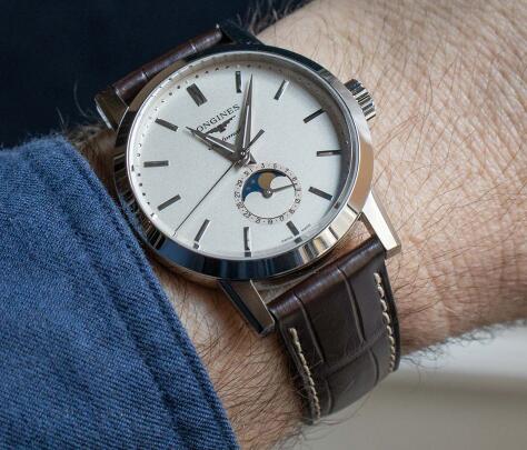 This Longines moon phase watch looks similar to Patek Philippe.