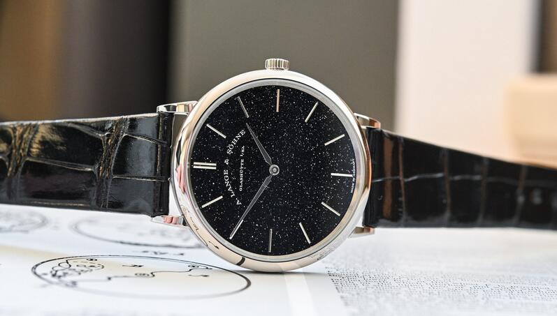 Swiss fake watches are formal with black color.